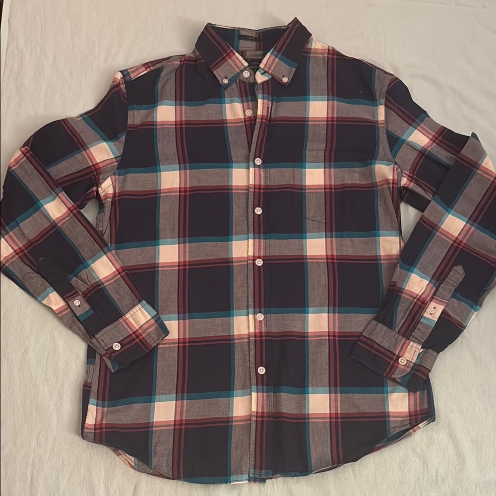 J. Crew Multicolor Plaid Casual Shirt